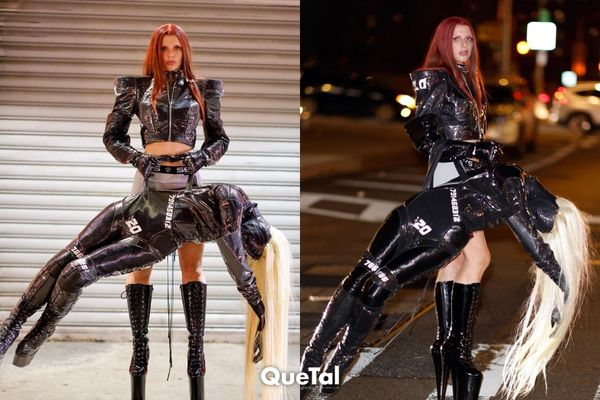 Julia Fox confunde a la moda con su bolsa en forma de cuerpo humano